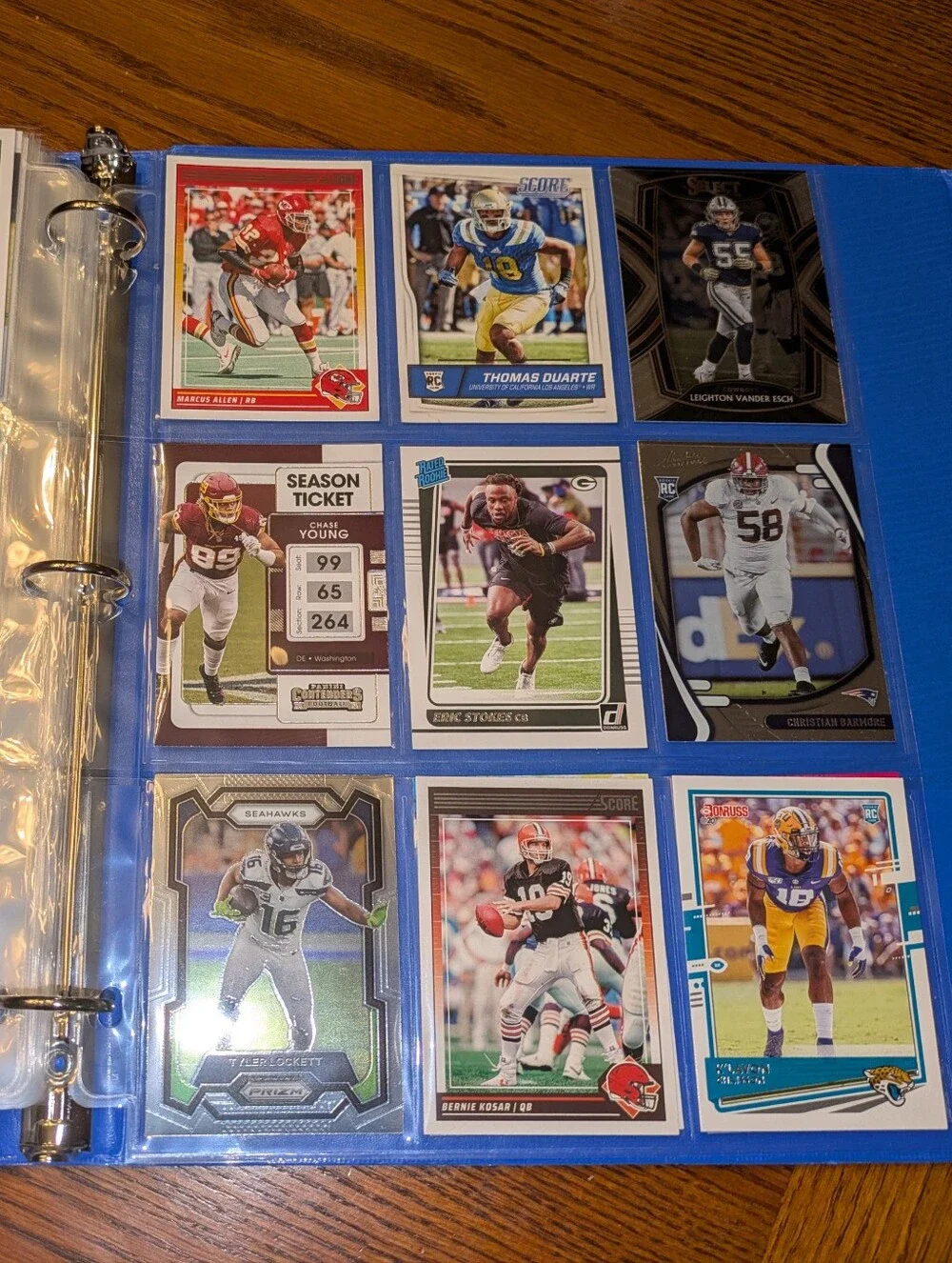 NFL Football Cards Binder 🔥 NFL Football Trading Cards Collection Lot 🏈